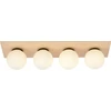Image de Plafonnier KENZO bois clair-blanc 4xE14x10W, dimensions : 20x75x18 cm, IP20, Emibig