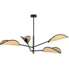 Image de Plafonnier Emibig 4xE14 40 W VENE 4 NOIR/ROTIN 1160/4