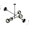 Image de Lustre Emibig 6xE14 40W LINEAR 6 NOIR/RAYURÉ 1168/6