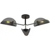 Image de Suspension GOMEZ noire 3xE14x15W en métal, dimensions : 20x87x87 cm, IP20, Emibig