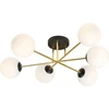 Image de Lustre Emibig 6xE14 10W MAGNUM 6 abat-jours blancs mats 1233/6