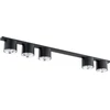 Image de Rampe d'éclairage noire minimaliste 116 cm, spots 5xES111 15 W NANO Emibig