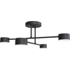 Image de HALO plafonnier minimaliste noir 4xGX53 8W Emibig