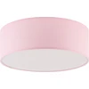 Image de Plafonnier rond RONDO blanc et rose, 4xE27x40W, tissu, dimensions : 14x38x38 cm, IP20, TK-Lighting