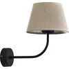 Image de Applique CHICAGO noir et beige 1xE27x15W en tissu, dimensions : 28x18x30 cm, IP20, TK-Lighting