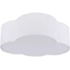 Image de Plafonnier sur mesure CLOUD blanc 2xE27x40W en tissu, dimensions : 13x41x41 cm, IP20, TK-Lighting
