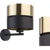 Image de Euluna Applique Hilton Led Lecture Applique Lampe Noir Or