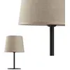Image de Lampe de chevet CHICAGO noir et beige, 1xE27x15W, tissu, dimensions : 41,5 x 25 x 25 cm, IP20, TK-Lighting