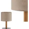 Image de Lampe de chevet DEVA noir et beige, 1xE27x15W, tissu, dimensions : 33x20x20 cm, IP20, TK-Lighting