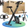 Image de Vélo d'appartement Zipro Future X   Vélo pliable X-Bike pour petits appartements   Vélo de fitness magnétique, peu encombrant, mesure silencieuse du pouls, support pour tablette