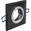 Image de Spot de plafond BRILLANTE - encastrable - verre - noir - 9 x 9 cm