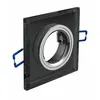 Image de Gtv Lighting Spot De Plafond Brillante - Encastrable - Verre - Noir - 9 X 9 Cm