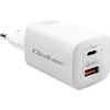 Image de Chargeur Qoltec 50765 pour appareils mobiles : ordinateur portable, console de jeux portable, batterie externe, smartphone, montre connectée. Blanc, charge rapide secteur, tablette.
