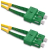 Image de Cordon De Brassage Fibre Optique Qoltec Sc/apc - Sc/apc Monomode 9/125 G652d Duplex 0,5 M