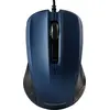 Image de Souris d'ordinateur MODECOM MC-M9.1, noir et bleu, USB, capteur optique, câble de 1,5 m, compatible avec les ordinateurs portables et les PC