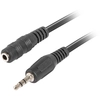 Image de Lanberg CA-MJFJ-10CC-0050-BK câble audio 5 m 3,5mm Noir - Neuf