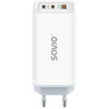 Image de Chargeur secteur SAVIO LA-07 GaN 65 W. USB. QC4.0+. PD 3.0. Blanc