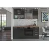 Image de LASSEN Cuisine complète L 180 cm avec armoire four et plans de travail - Matera Grey