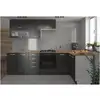 Image de Lassen Cuisine Complete Dangle 240x165 Cm Avec Plan De Travail - Gris Matera