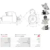 Image de Démarreur As-pl S6163 Daihatsu 228000-5711 28100-87548 28100-87551 281008-7551