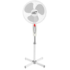 Image de Ventilateur blanc sur pied 40W 16" - Régulation silencieuse à 3 vitesses, oscillation, hauteur réglable