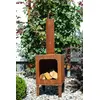 Image de Cheminée de jardin Markone 200-3 (grille) : 35 x 35 x 115 cm