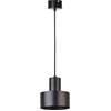 Image de Lampe suspendue décorative noire minimaliste ronde 15 cm pour salon Rif 1xE27 15W Sigma Lighting