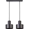 Image de Suspension Noire Minimaliste Double Rif E27 Sigma Salon