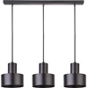 Image de Lampe suspendue triple minimaliste noire décorative pour le salon Rif 3xE27 15W Sigma Lighting