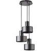 Image de Suspension Déco Noire Minimaliste Ronde 3xe27 Sigma Rif