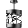 Image de Plafonnier décoratif noir moderne rond design 17,5 cm Module Frez 1xE27 15W Sigma Lighting
