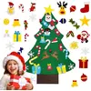 Image de Arbre de Noël avec ornements amovibles en feutre DIY Décoration de Noël