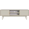 Image de Selsey Élément TV Viviaro - Buffet TV avec deux compartiments ouverts, gris-beige, 154 cm