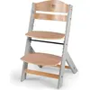 Image de Kinderkraft Enock Chaise pour enfant Chaise pour enfant évolutive Gris Naturel Bois