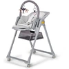 Image de Kinderkraft LASTREE 2 in 1 - Chaise longue et chaise haute - réglable - pliable - avec arceau de jeu et roulettes - de la naissance à 3 ans - Gris