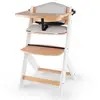 Image de Kinderkraft Chaise haute avec coussin ENOCK bois blanc