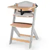 Image de Kinderkraft Chaise haute avec coussin ENOCK bois gris