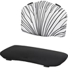 Image de Kinderkraft Set de coussins pour la chaise haute ENOCK - Coussins d'assise et de dossier - Doux et de soutien - Velcro - Facile à nettoyer - Noir