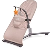 Image de Kinderkraft MIMI - Chaise longue pour bébé - dossier à 3 positions - légère et pliable - design scandinave - matériau doux - beige