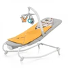 Image de Kinderkraft FELIO 2 Transat - Transat 2 en 1 - Fonction balancelle - Vibration & musique - Avec arceau de jeu & accessoires - Housse lavable - Jaune