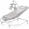 Image de Kinderkraft FELIO 2 Transat - Transat 2 en 1 - Fonction balancelle - Vibration & Musique - Avec arceau de jeu & accessoires - Housse lavable - Gris