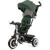 Image de Kinderkraft ASTON - Tricycle - siège pivotant - grandes roues indestructibles - pliable - ceintures de sécurité - poignée parentale réglable - accessoires - vert