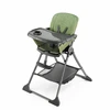 Image de Kinderkraft FOLDEE - chaise haute pliable - réglable - 3 positions de dossier - design compact - à partir de 6 mois - vert