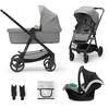 Image de Kinderkraft Poussette Trio NEWLY gris