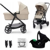 Image de KINDERKRAFT Poussette combinée 3 en 1 Newly Sand beige + Mink PRO