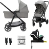Image de Poussette combinée Kinderkraft NEWLY Grise