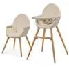 Image de Kinderkraft Chaise haute 2en1 FINI 2 beige