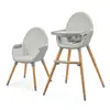 Image de Kinderkraft Chaise haute 2en1 FINI 2 gris