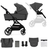 Image de KINDERKRAFT SELECT Poussette combinée Yoxi 2in1 Moonlight Grey