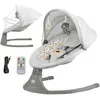 Image de Kinderkraft Balancelle/Transat électrique 2en1 LUMI 2 gris clair